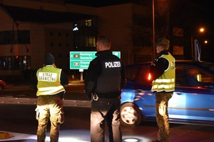 funkcjonariusze Wspólnej Polsko-Niemieckiej Placówki 