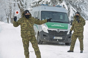 kontrola drogowa w górach 