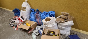 Tytoń i alkohol pochodzący z niewiadomego źródła