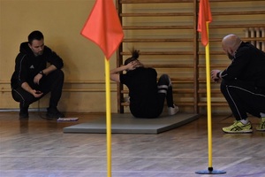 Zmagania kandydatów podczas II etapu naboru do służby 