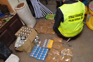 Nielegalne towary akcyzowe zatrzymane przez Straż Graniczną Nielegalne towary akcyzowe zatrzymane przez Straż Graniczną