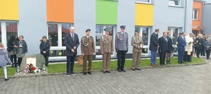 Przedstawiciele służb podczas uroczyści Przedstawiciele służb podczas uroczyści