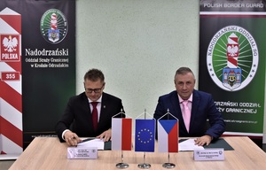 Podpisanie protokołu ze spotkania Pełnomocników Granicznych Podpisanie protokołu ze spotkania Pełnomocników Granicznych