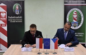 Podpisanie protokołu ze spotkania Pełnomocników Granicznych Podpisanie protokołu ze spotkania Pełnomocników Granicznych