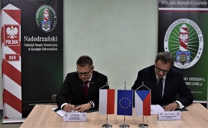 Podpisanie protokołu ze spotkania Pełnomocników Granicznych Podpisanie protokołu ze spotkania Pełnomocników Granicznych