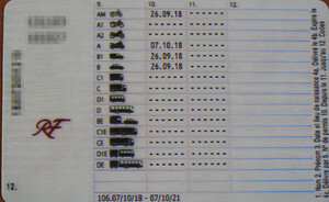 Podrobione francuskie prawo jazdy