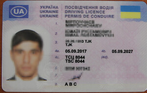 Podrobione ukraińskie prawo jazdy Podrobione ukraińskie prawo jazdy