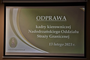 Roczna odprawa w komendzie Nadodrzańskiego Oddziału SG Roczna odprawa w komendzie Nadodrzańskiego Oddziału SG