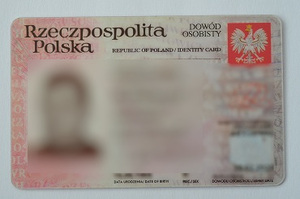 Sfałszowany polski dowód osobisty Sfałszowany polski dowód osobisty