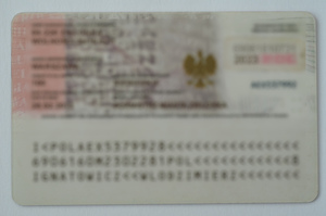 Sfałszowany polski dowód osobisty Sfałszowany polski dowód osobisty