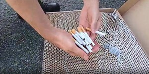 Zatrzymanie papierosów z nielegalnego źródła Zatrzymanie papierosów z nielegalnego źródła