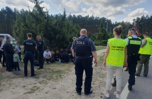 Zatrzymanie cudzoziemców po pościgu Zatrzymanie cudzoziemców po pościgu