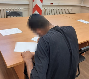 Zatrzymany cudzoziemiec Zatrzymany cudzoziemiec