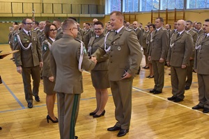 Uroczysty apel z okazji Narodowego Święta Niepodległości w Nadodrzańskim OSG Uroczysty apel z okazji Narodowego Święta Niepodległości w Nadodrzańskim OSG