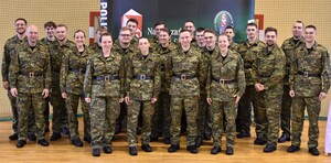 Uroczysta zbiórka w komendzie oddziału w Krośnie Odrzańskim Uroczysta zbiórka w komendzie oddziału w Krośnie Odrzańskim