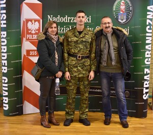 Uroczysta zbiórka w komendzie oddziału w Krośnie Odrzańskim Uroczysta zbiórka w komendzie oddziału w Krośnie Odrzańskim