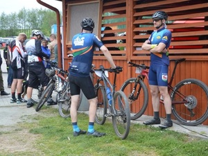 Funkcjonariusz z komendy NoOSG przed startem Funkcjonariusz z komendy NoOSG przed startem