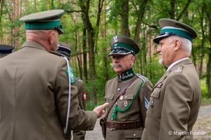 Uroczyste odsłonięcie słupa granicznego 