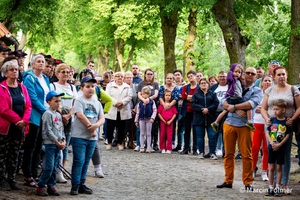 Uroczyste odsłonięcie słupa granicznego 