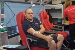 Akcja oddawania krwi na terenie komendy NoOSG Akcja oddawania krwi na terenie komendy NoOSG