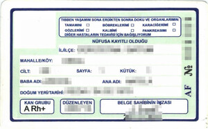 Podrobiony turecki dokument Podrobiony turecki dokument