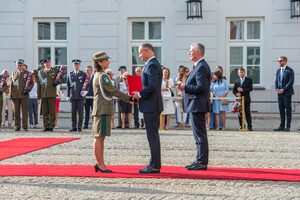 Wręczenie awansu generalskiego Komendantowi Nadodrzańskiego Oddziału Straży Granicznej płk SG Monice Musielak Wręczenie awansu generalskiego Komendantowi Nadodrzańskiego Oddziału Straży Granicznej płk SG Monice Musielak