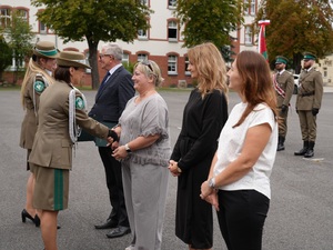 Funkcjonariusze Straży Granicznej podczas uroczystości ślubowania w NoOSG Funkcjonariusze Straży Granicznej podczas uroczystości ślubowania w NoOSG
