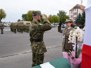 Funkcjonariusze Straży Granicznej podczas uroczystości ślubowania w NoOSG Funkcjonariusze Straży Granicznej podczas uroczystości ślubowania w NoOSG